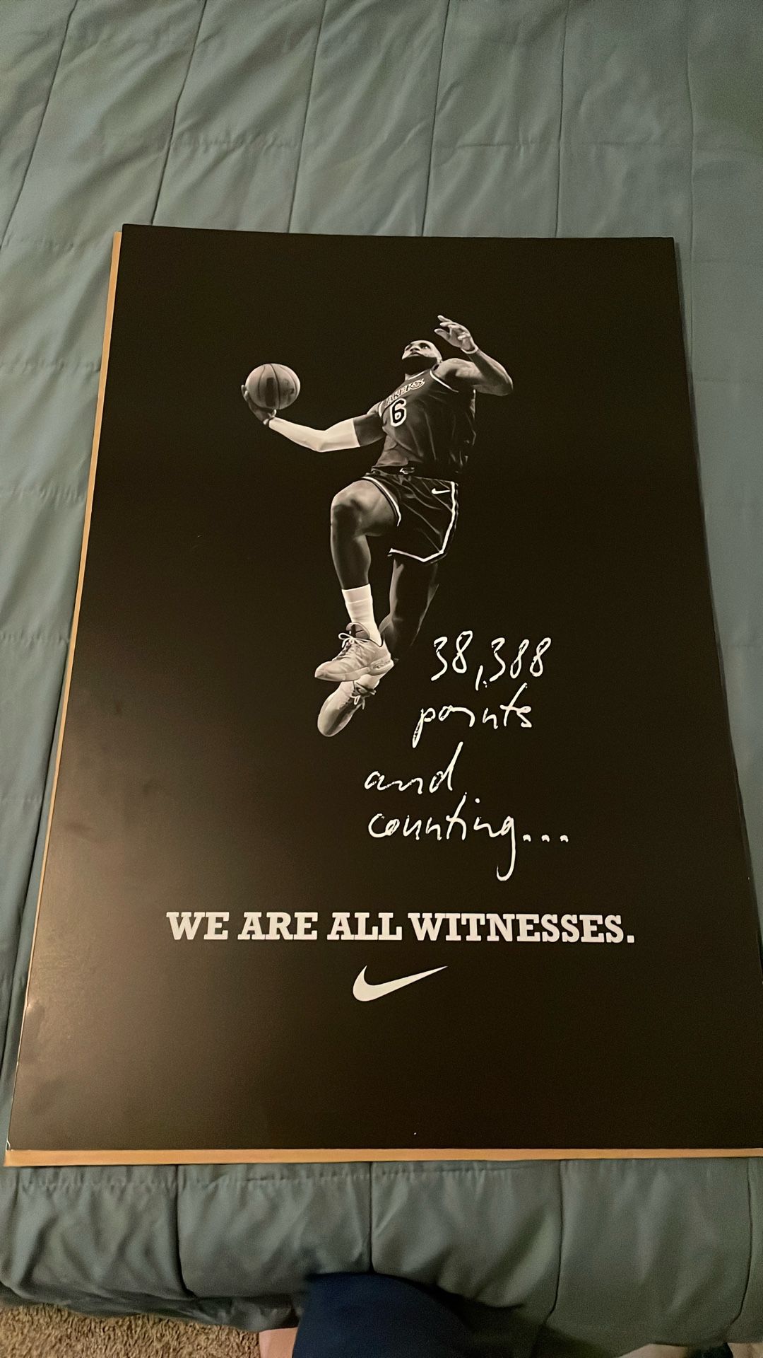 LeBron 38,388 Points Poster Nike
