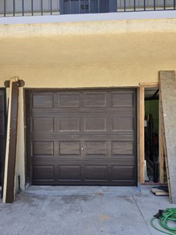 Standard Sectional roll up brown garage door