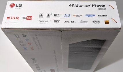 LG UBKM9 Streaming Ultra-HD Blu-Ray Player with Streaming Services