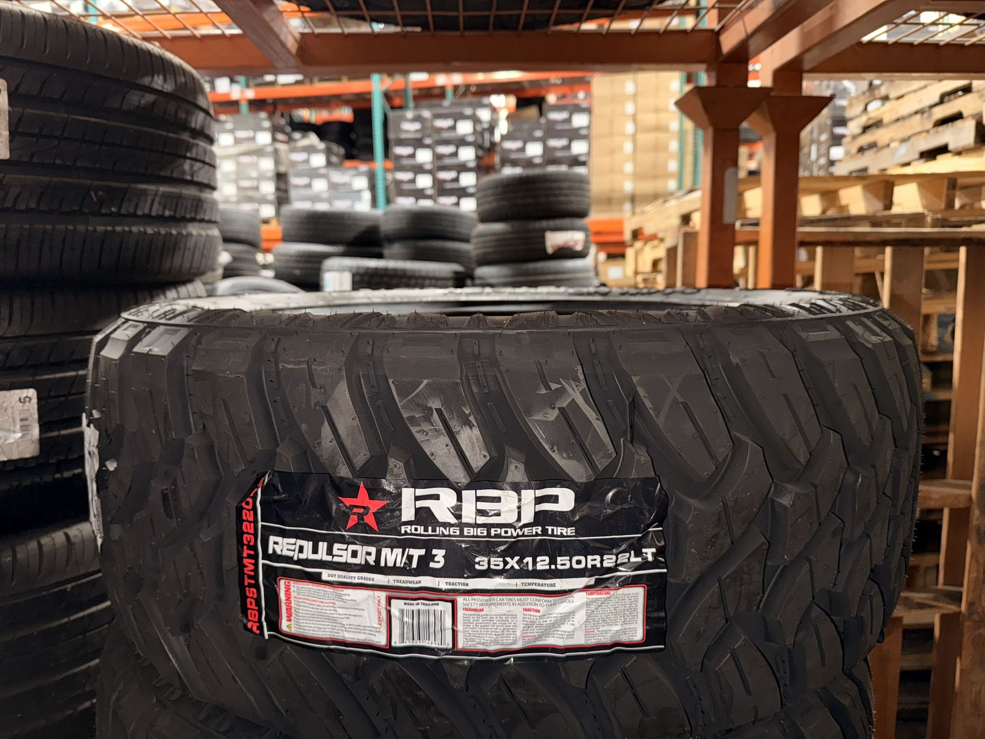 1 New Tire RBP Repulsor MT3 12 Ply 35x12.50R22