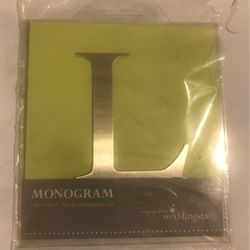 3 Inch Monogram “L” Cake Topper (NEW)