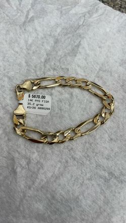 14k Figaro Bracelet 35.2 Grams