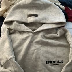 Essential Light Grey Hoodie Sz. Large 
