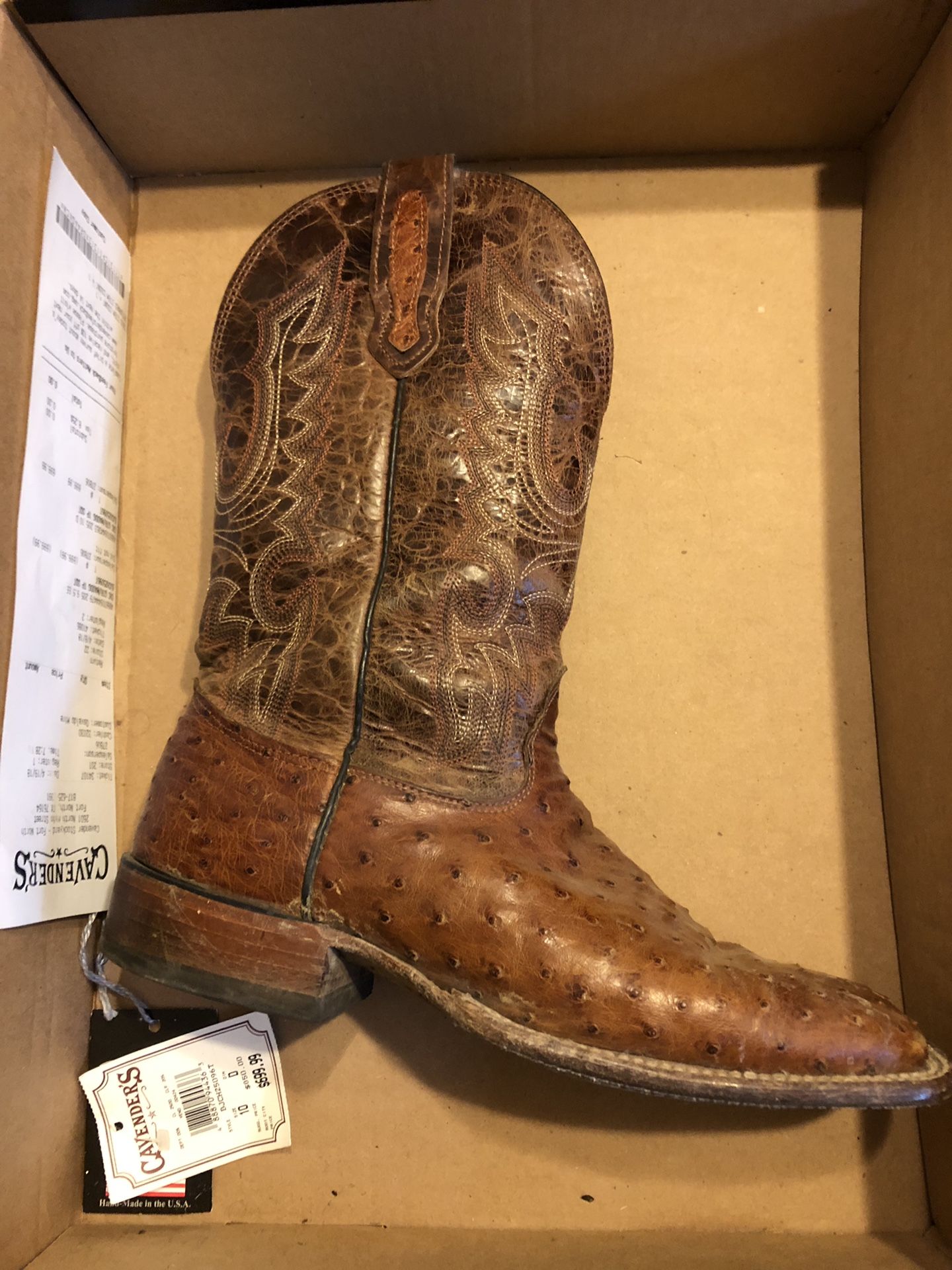 Cavenders ostrich boots for Sale in Fort Worth TX OfferUp