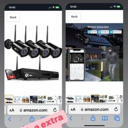 Security Camera System With Extra Camera 