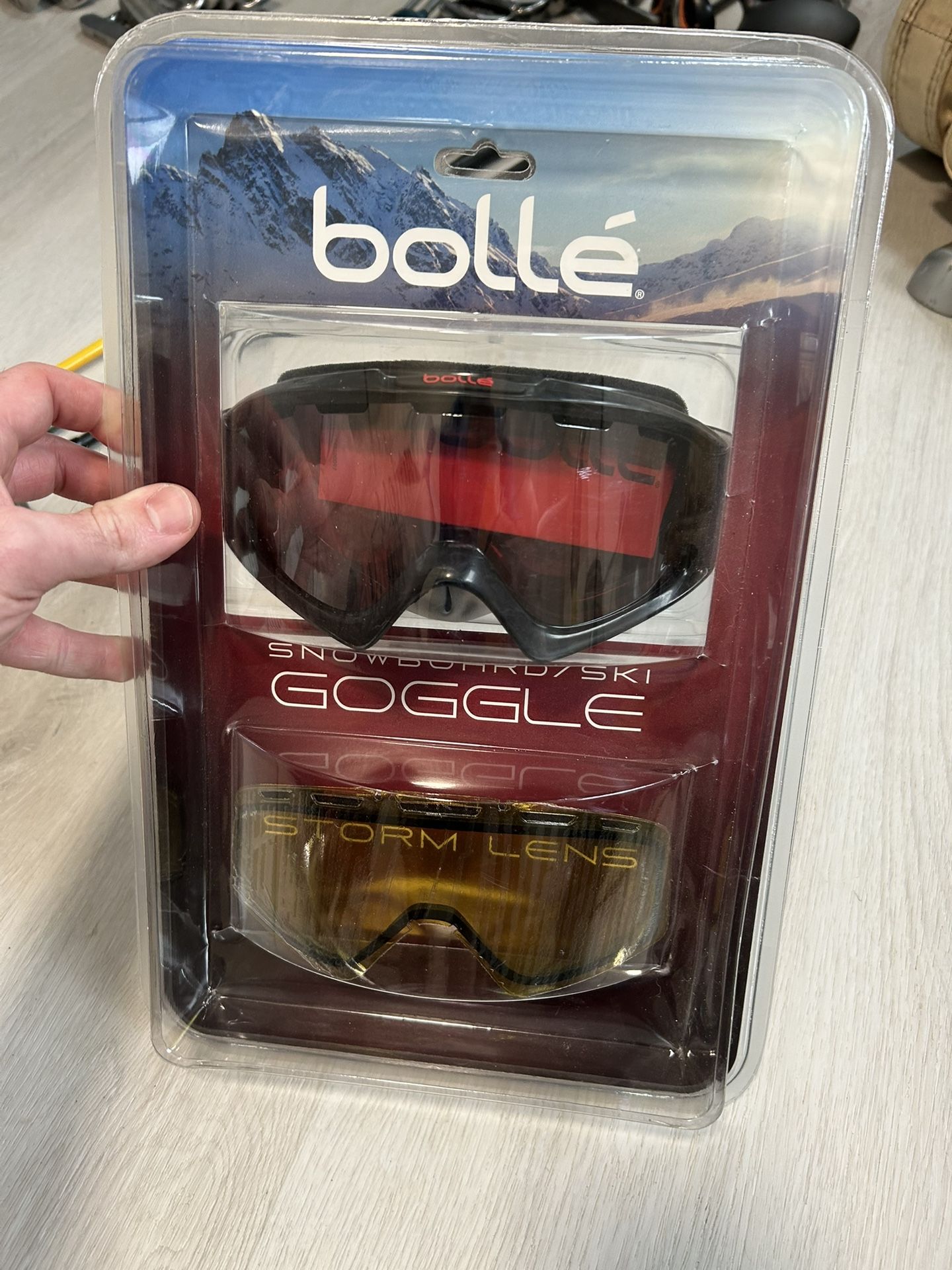 BOLLE Black with Bonus Storm Lens Snowboard Ski Goggles & Storm Lens #520232