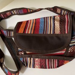 Colorful Woven Small Shoulder Bag