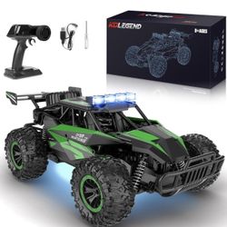 Remote Control Car 50+Min RC Cars Toys 1:12 Scale Monster Trucks 20KM/H Remote Control Monster Truck with LED Headlight and 2 Battery Gifts for Boys 8