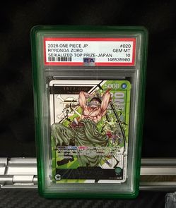 One piece zoro serialized top prize japan PSA 10
