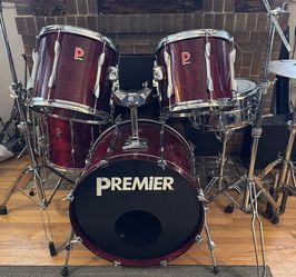 Birch Premier XPK Drum Shell Pack and Premier Model 1026 Chrome Snare