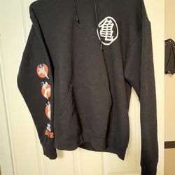 Dragon Ball Z Toei Mens Med  Black Pullover Hoodie Sweatshirt Anime Son Goku