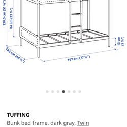 IKEA Twin Bunk Bed w/ Mattress