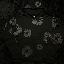 Denim Tears Hoodie Black Monochrome SIZE Small