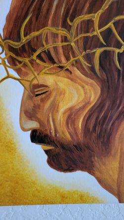 Jesus #1 Acrylic On Canvas REDUCED