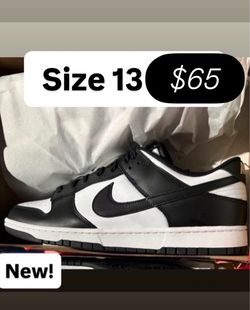Nike dunks panda brand new size 13