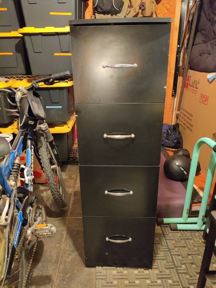 Wood File Cabinet