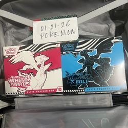 75 Each Your Choice New Pokemon White Flare / Black Bolt ETB