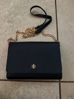 Tory Burch Black Saffiano Crossbody Bag