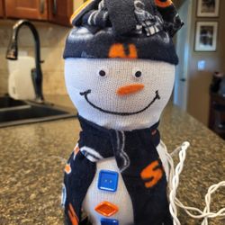 Chicago Bears light up 11" snowman craft