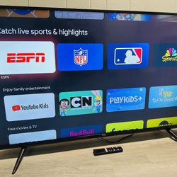 50 Inch TCL Class 4-Series 4K UHD HDR Smart Google TV With Remote & Legs