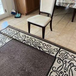Brown House rug + Chairs