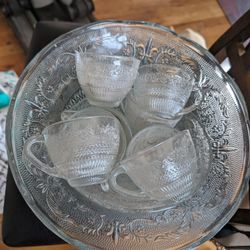 Vintage Punch Bowl Set