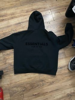 Black essentials hoodie