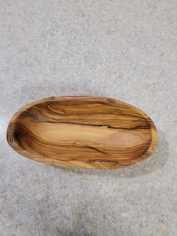 Tapas Bowl, Deep and Oval, 14-16 cm, Made of Olive Wood