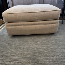 Gray ottoman