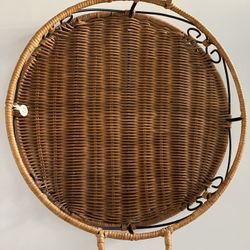 Princess House Rattan Serving Tray