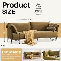Veda 81.88" Upholstered Sofa 