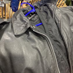 Wilson, Heavy, Extra Large Leather Jacket With Liner