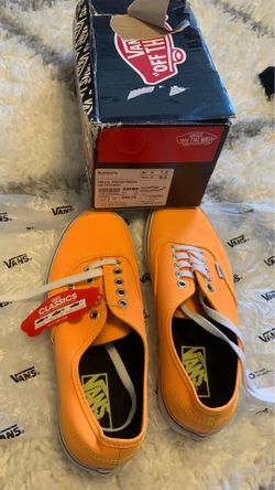 Brand new Bright Orange Vans Shoes - M (7.5) and W (9.0)