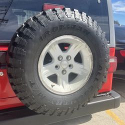 5x Ironman All Country M/T tires & Jeep Wrangler TJ wheels