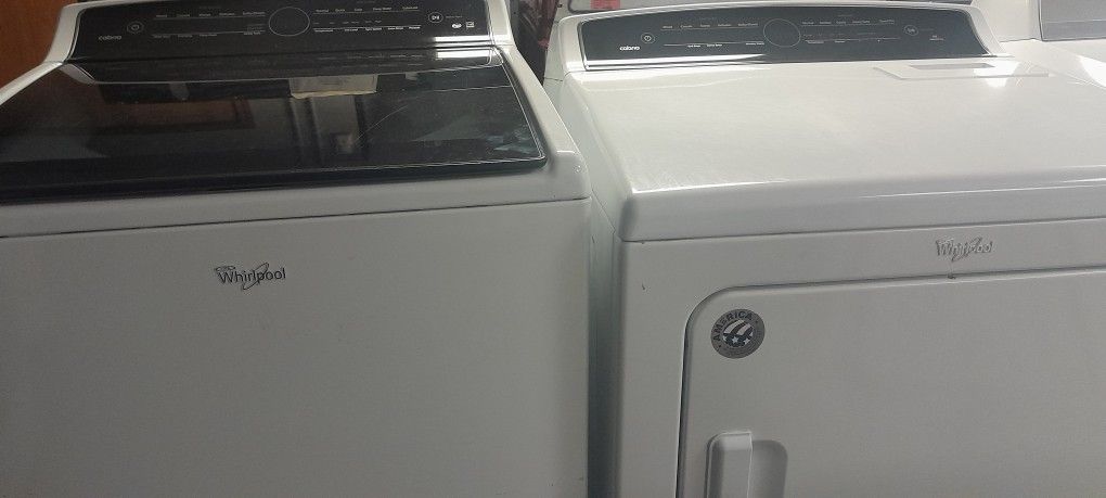 SET WHIRLPOOL WASHER AND DRYER BOTH WORK GREAT INCLUDING WARRANTY DELIVERY
