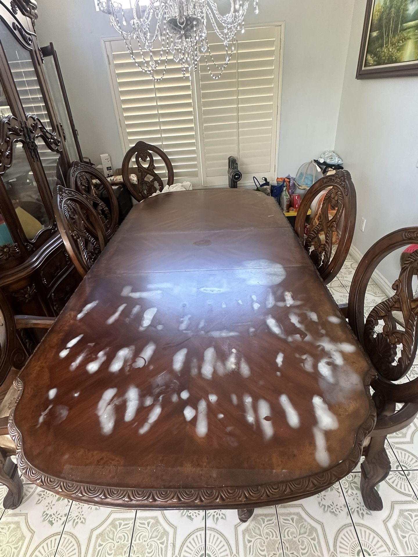 Wood Table And Chairs Dining Set