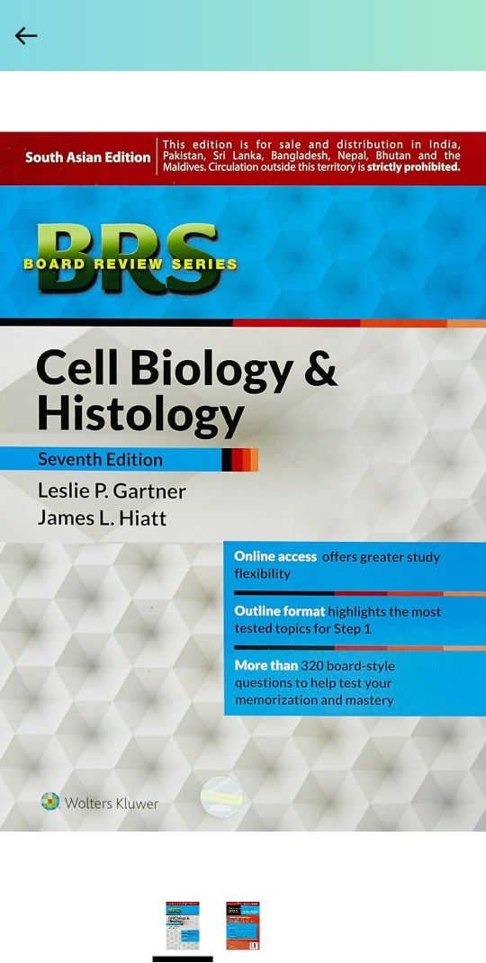 BRS Cell Biology And Histology