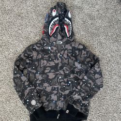 BAPE Space Camo Shark WGM Full-Zip Hoodie