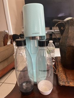 SodaStream Sparkling Water Maker with CO2 Cylinder and 2 Bottles