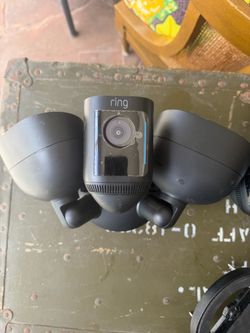 Ring Floodlight Security Camera Black