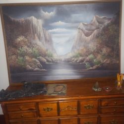 Large Oil Painting By Esther 
