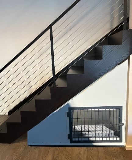 Custom, DIY, Dog Kennel - Fits Under Stairs!