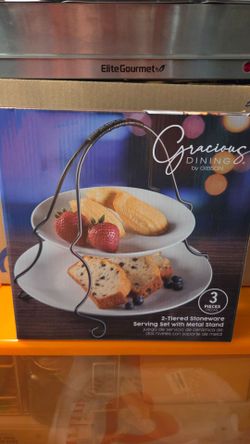 Gracious Dining 2 Tier Serving Set