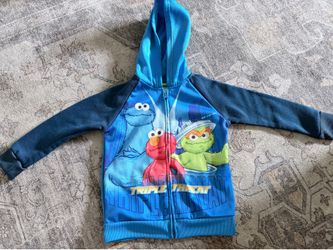 Sesame Street Zip Up Sweater Size 4T