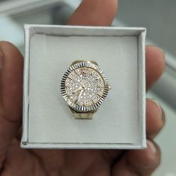 10kt Real Gold Watch Ring For Men 
