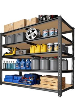 40" W Garage Shelving Unit, 2400Lbs Storage Shelves, Heavy Duty Adjustable Rack for Basement, Warehouse, Pantry, Stores, Tool Room, Freestanding Organ