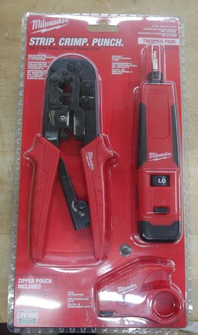 Milwaukee 48-22-8101 Twisted Pair Install Kit Non-Slip Grips new
