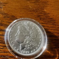 1887 Morgan Silver Dollar – Philadelphia Mint, Beautiful Condition 