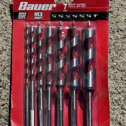 Bauer Wood Auger Drill Bit Set