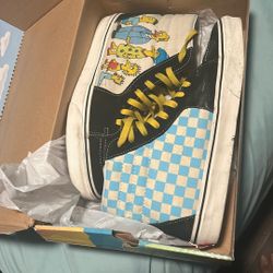 The Simpsons Vans High Tops Size 10.5 Men’s Shoes